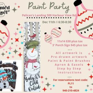 Paint Party Dec 11th - Pelican's Landing 500 Harbour View Rd